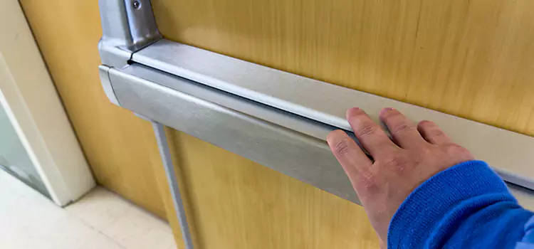 Installing a Push Bar on a Door Las Cruces